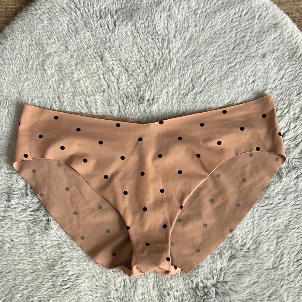 Victoria's Secret Polka Dot No Show Bikini Panties M